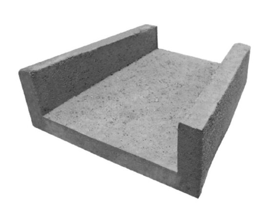 Tekne ceļu nogāzēm 38x50x50 /h 150